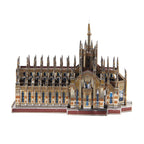 Microworld-rompecabezas de Metal 3D, Kits de modelos de construcción de catedral de Milán