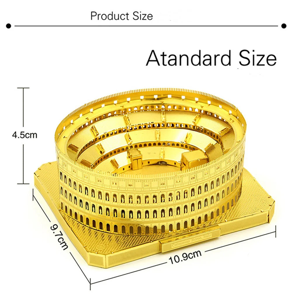 Microworld rompecabezas de Metal 3D, juguetes de Italia