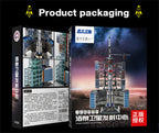 Microworld-juegos de rompecabezas de Metal 3D, Kits de modelos de centro de lanzamiento satelital chino, rompecabezas DIY con corte láse