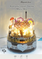 Rompecabezas de Metal 3D DIY kits de caja de música, juguetes de rompecabezas