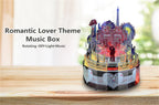 Rompecabezas de Metal 3D DIY kits de caja de música, juguetes de rompecabezas