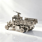 Camión Militar Camuflaje Mecánico Metal 3D