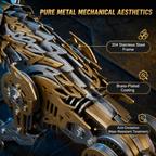 Lobo Mecánico Articulado Metal 3D