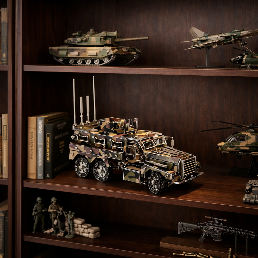 Vehículo Blindado Militar Metal 3D