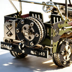 Jeep Militar Camuflaje Metal 3D