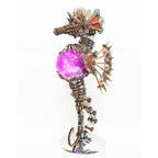 Caballito de Mar Steampunk Metal 3D con Luces 2100 piezas