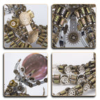 Pulpo Mecánico Steampunk Metal 3D 2400 piezas