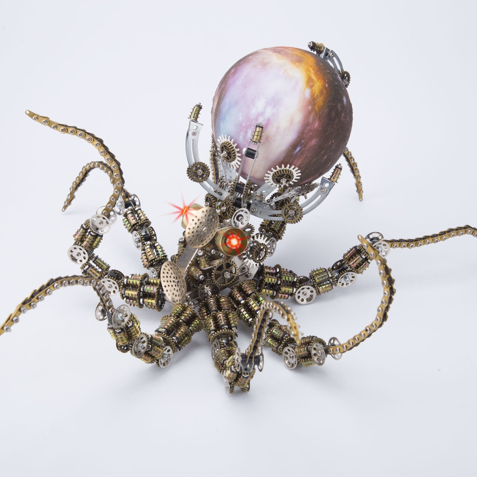 Pulpo Mecánico Steampunk Metal 3D 2400 piezas