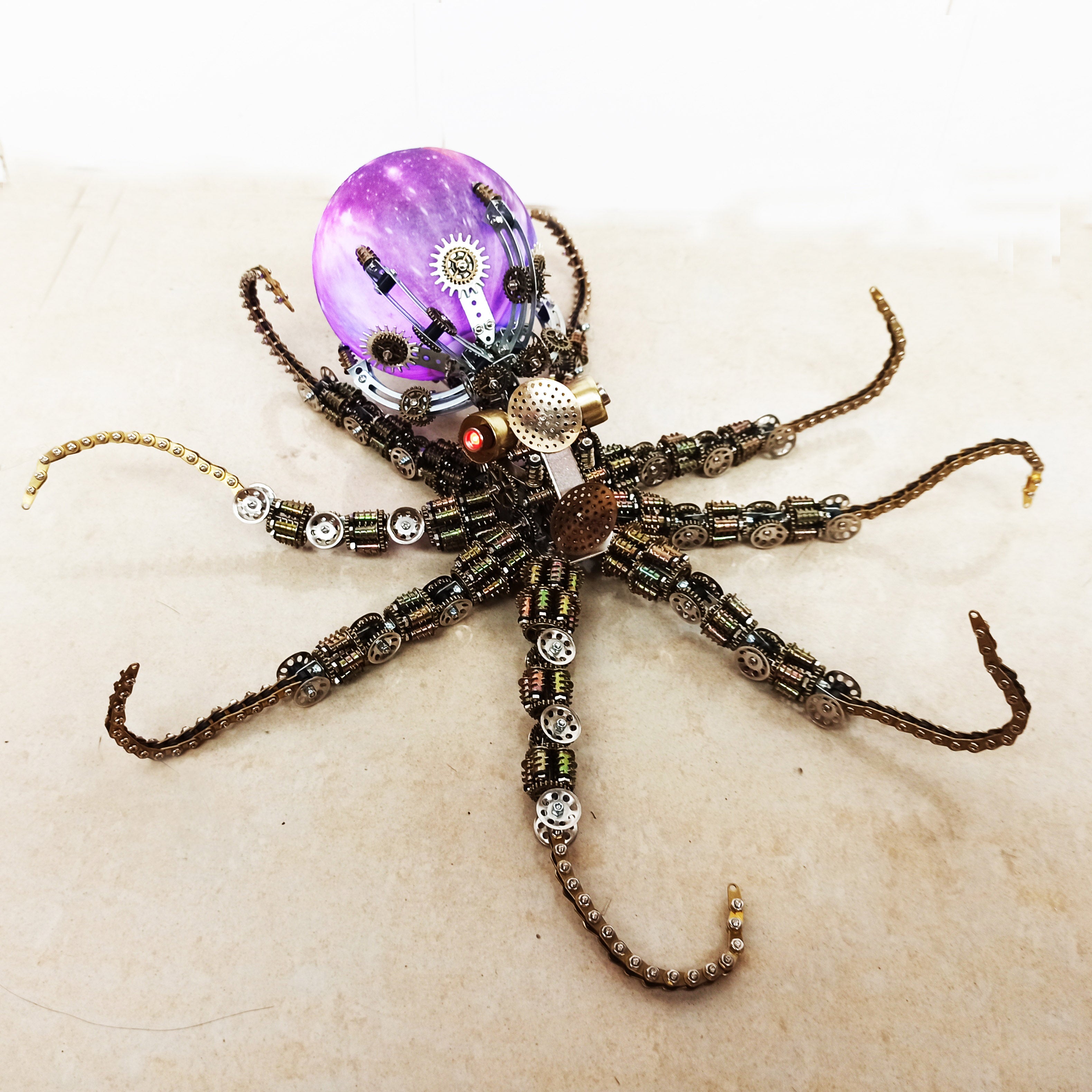 Pulpo Mecánico Steampunk Metal 3D 2400 piezas