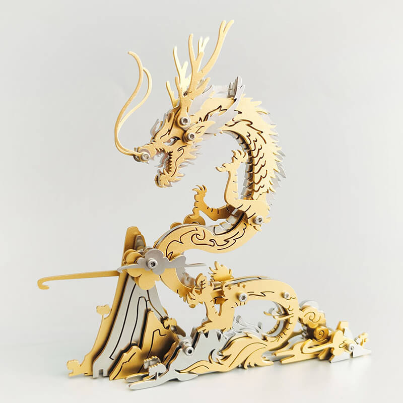 Dragón en la Montaña Metal 3D