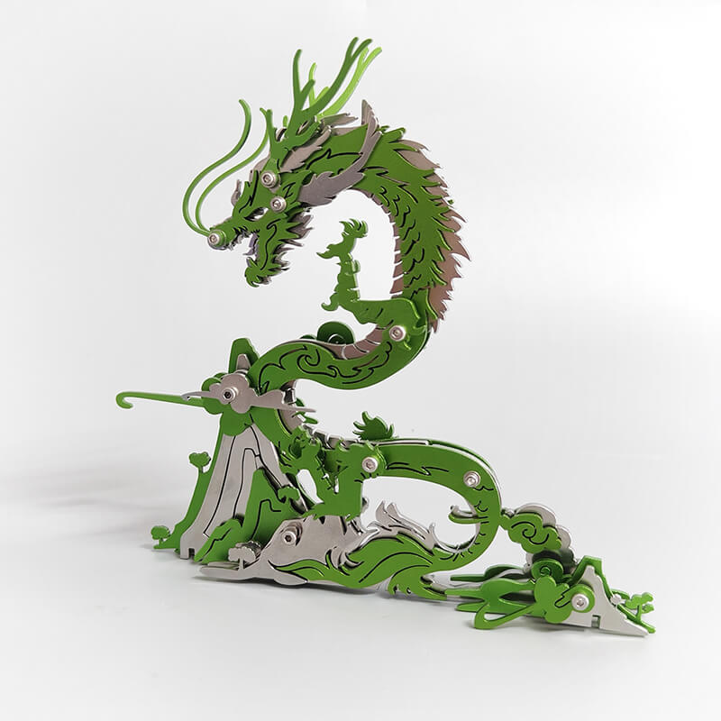 Dragón en la Montaña Metal 3D