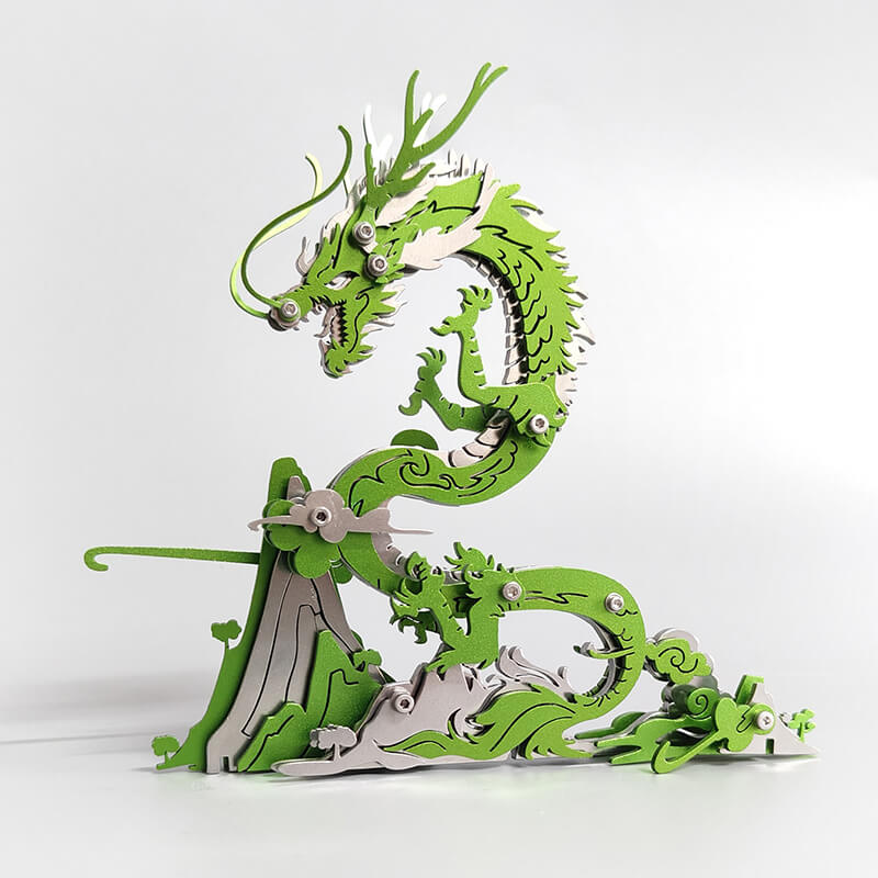 Dragón en la Montaña Metal 3D