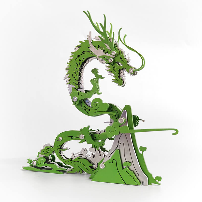 Dragón en la Montaña Metal 3D