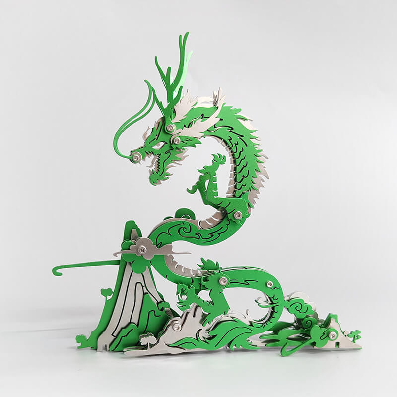 Dragón en la Montaña Metal 3D