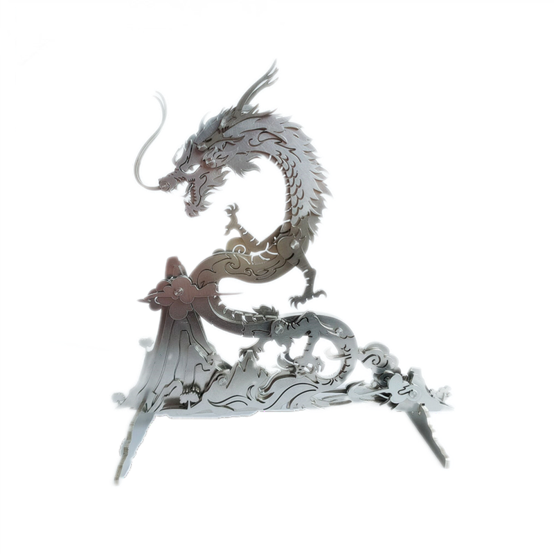 Dragón en la Montaña Metal 3D