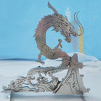 Dragón en la Montaña Metal 3D