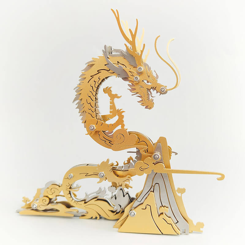 Dragón en la Montaña Metal 3D