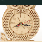 Reloj Péndulo Búho Esqueleto Metal 3D