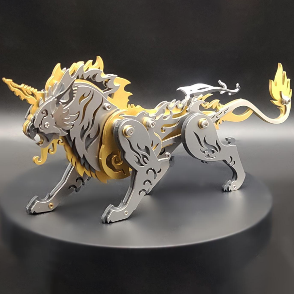 Tigre Variación Mecánico Metal 3D