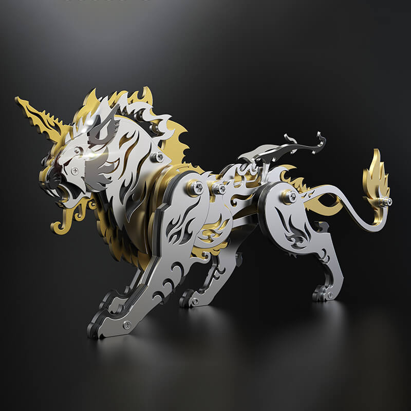 Tigre Variación Mecánico Metal 3D