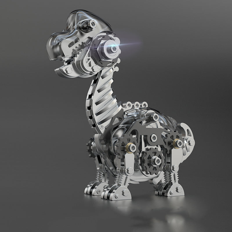Dinosaurios Cretácicos Mecánicos Metal 3D