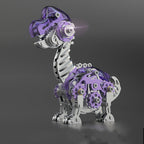 Dinosaurios Cretácicos Mecánicos Metal 3D