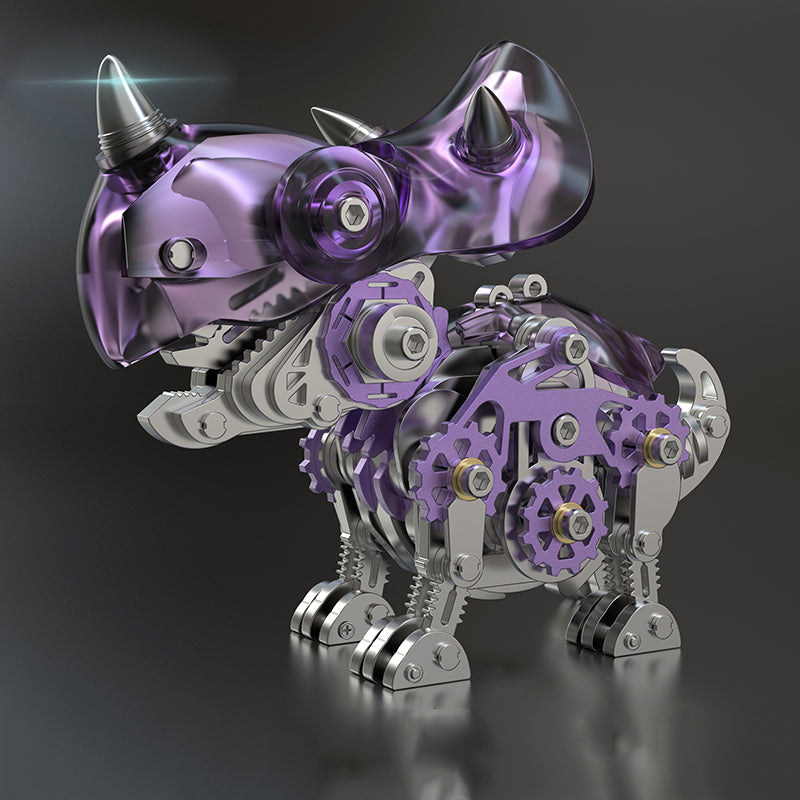 Dinosaurios Cretácicos Mecánicos Metal 3D