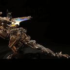 Dragón Volador Mecánico Metal 3D con Base