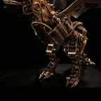 Dragón Volador Mecánico Metal 3D con Base