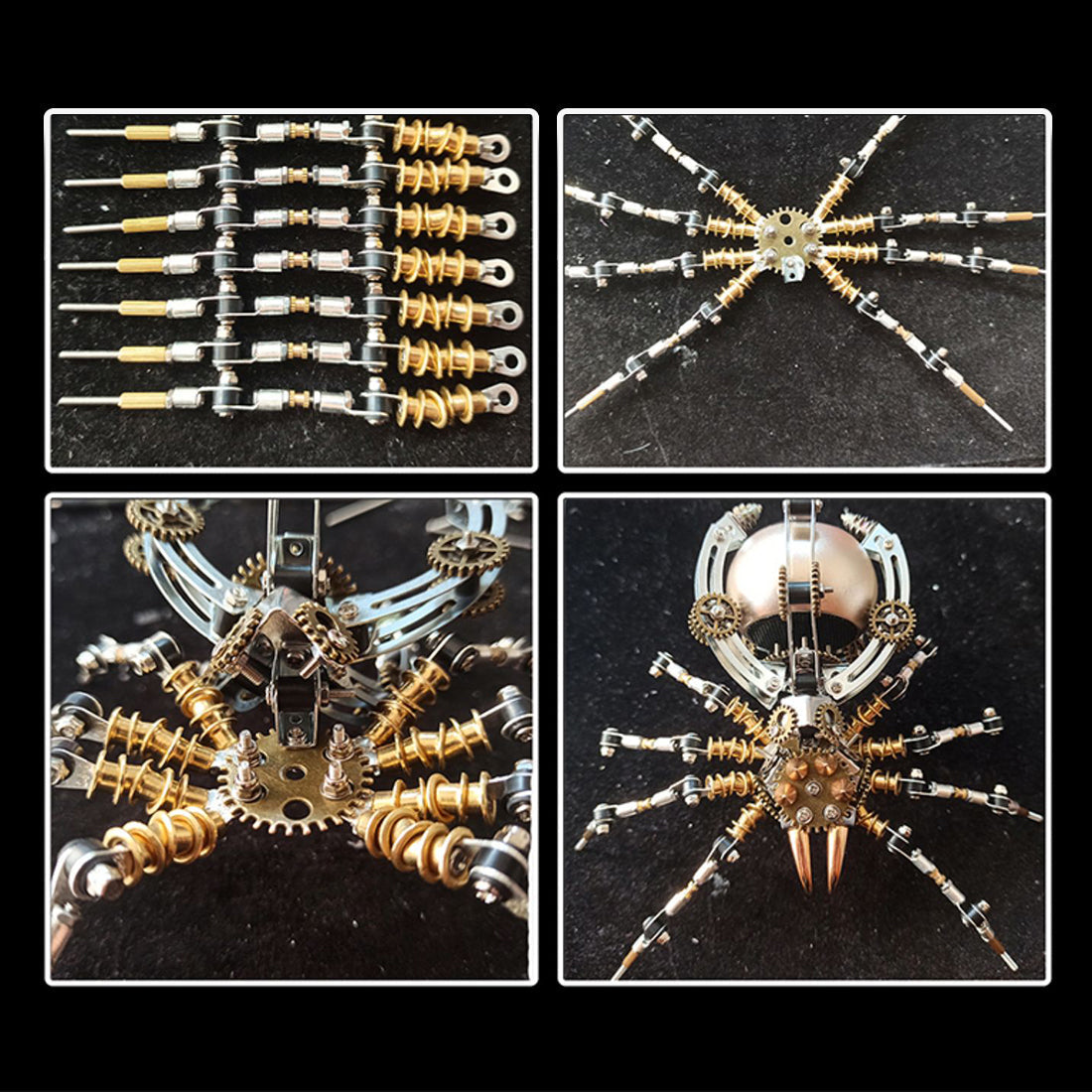Araña Steampunk Lámpara de Mesa Metal 3D 512 piezas