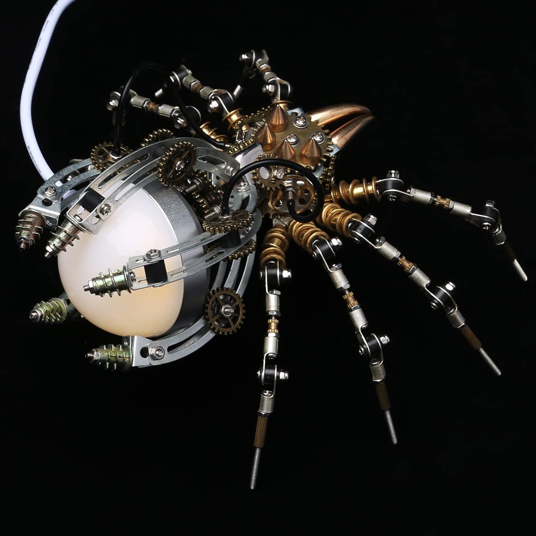 Araña Steampunk Lámpara de Mesa Metal 3D 512 piezas