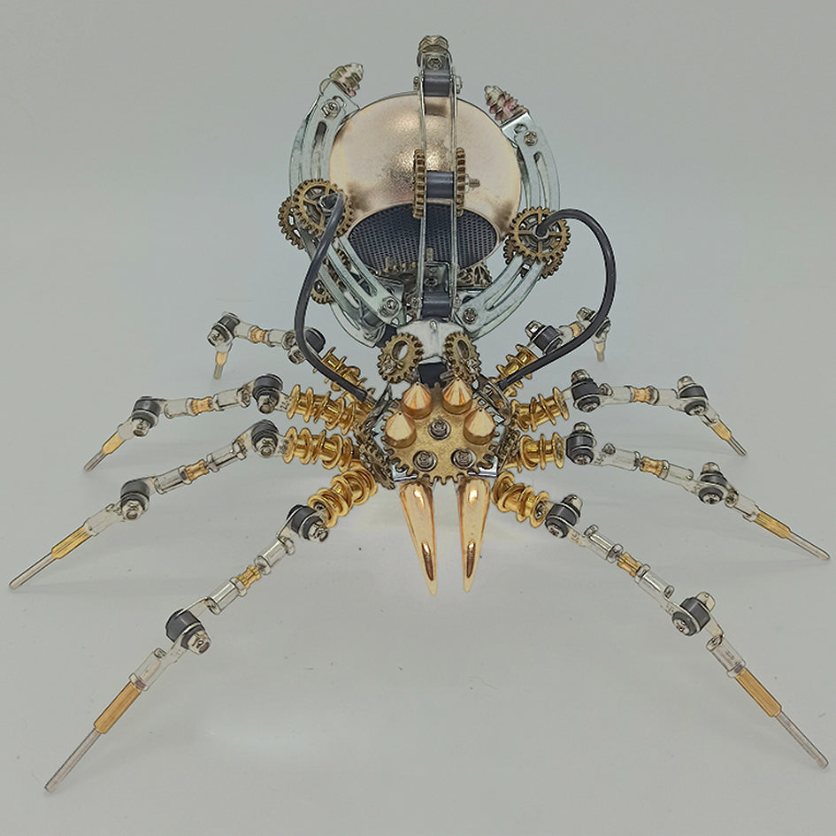 Araña Steampunk Metal 3D con Altavoz Bluetooth 512 piezas