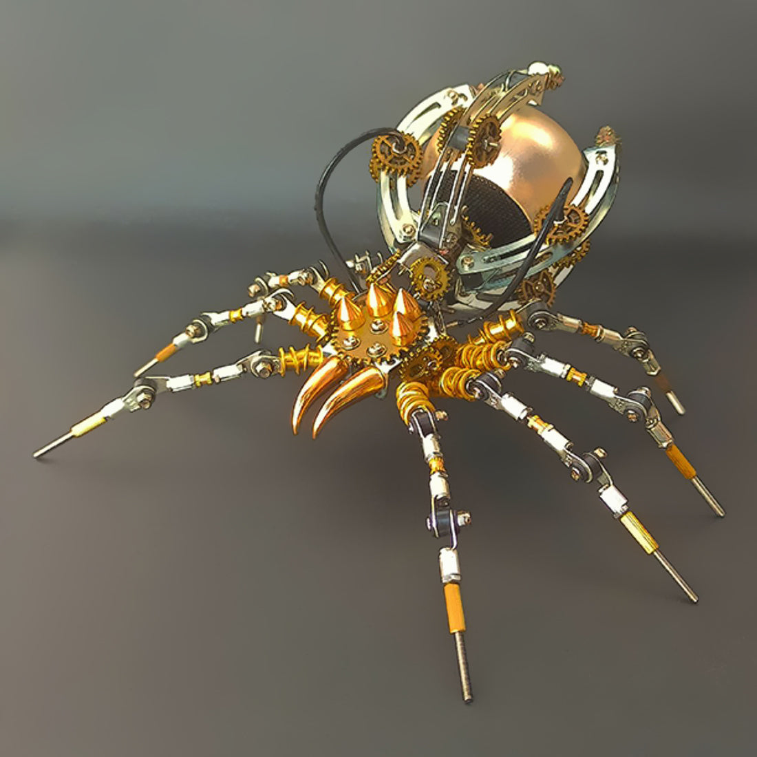 Araña Steampunk Metal 3D con Altavoz Bluetooth 512 piezas