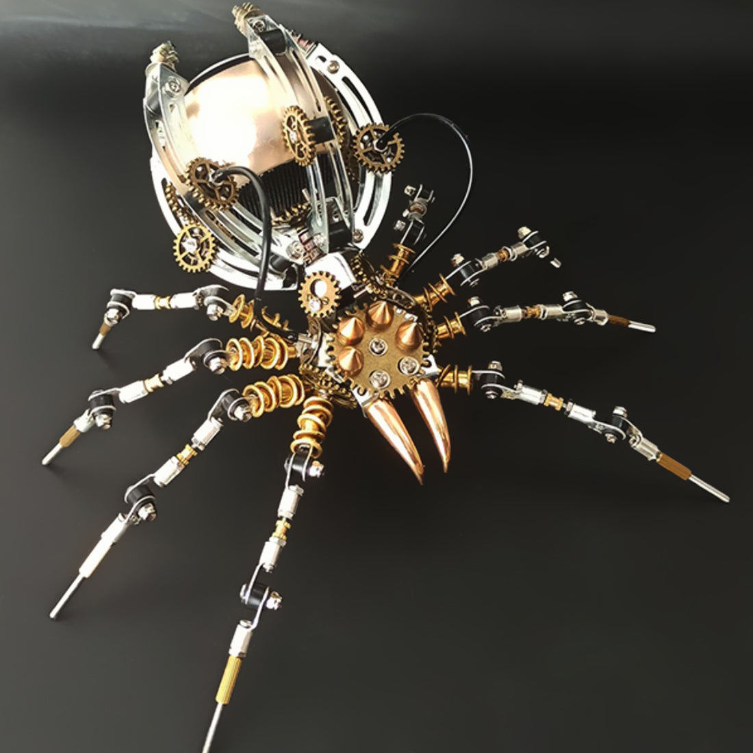 Araña Steampunk Metal 3D con Altavoz Bluetooth 512 piezas