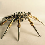Araña Mecánica con Reloj Steampunk Metal 3D