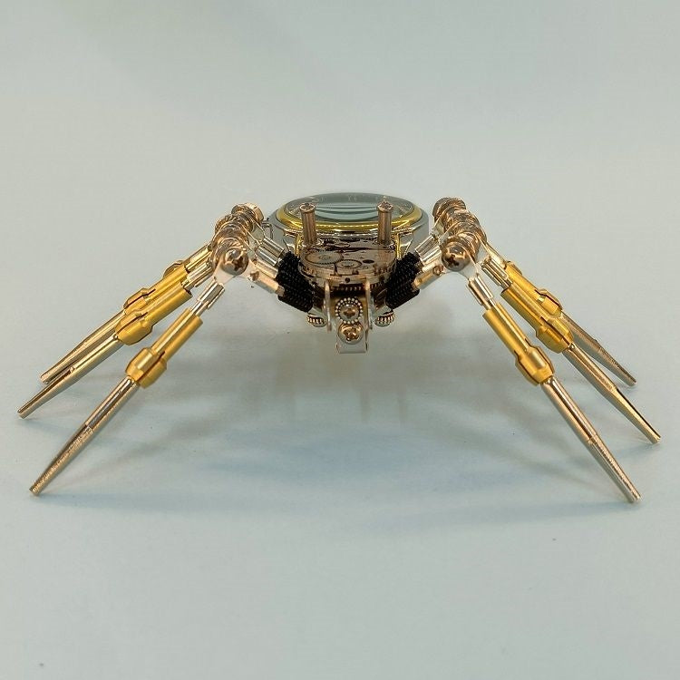 Araña Mecánica con Reloj Steampunk Metal 3D