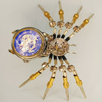 Araña Mecánica con Reloj Steampunk Metal 3D
