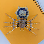 Araña Mecánica con Reloj Steampunk Metal 3D