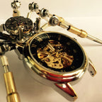 Araña Mecánica con Reloj Steampunk Metal 3D