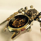 Araña Mecánica con Reloj Steampunk Metal 3D