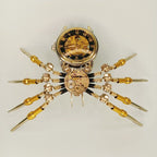 Araña Mecánica con Reloj Steampunk Metal 3D