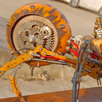 Araña Batalla Dañada Steampunk Metal 3D