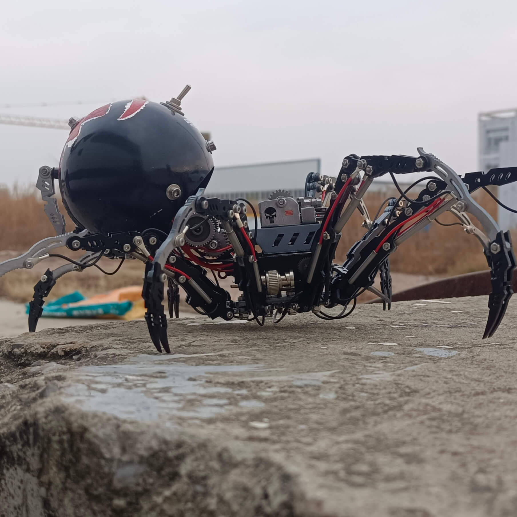 Viuda Negra Trepadora Steampunk Metal 3D