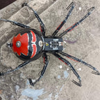 Viuda Negra Trepadora Steampunk Metal 3D
