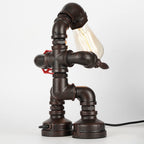 Lámpara Robot Steampunk Metal — Decoración