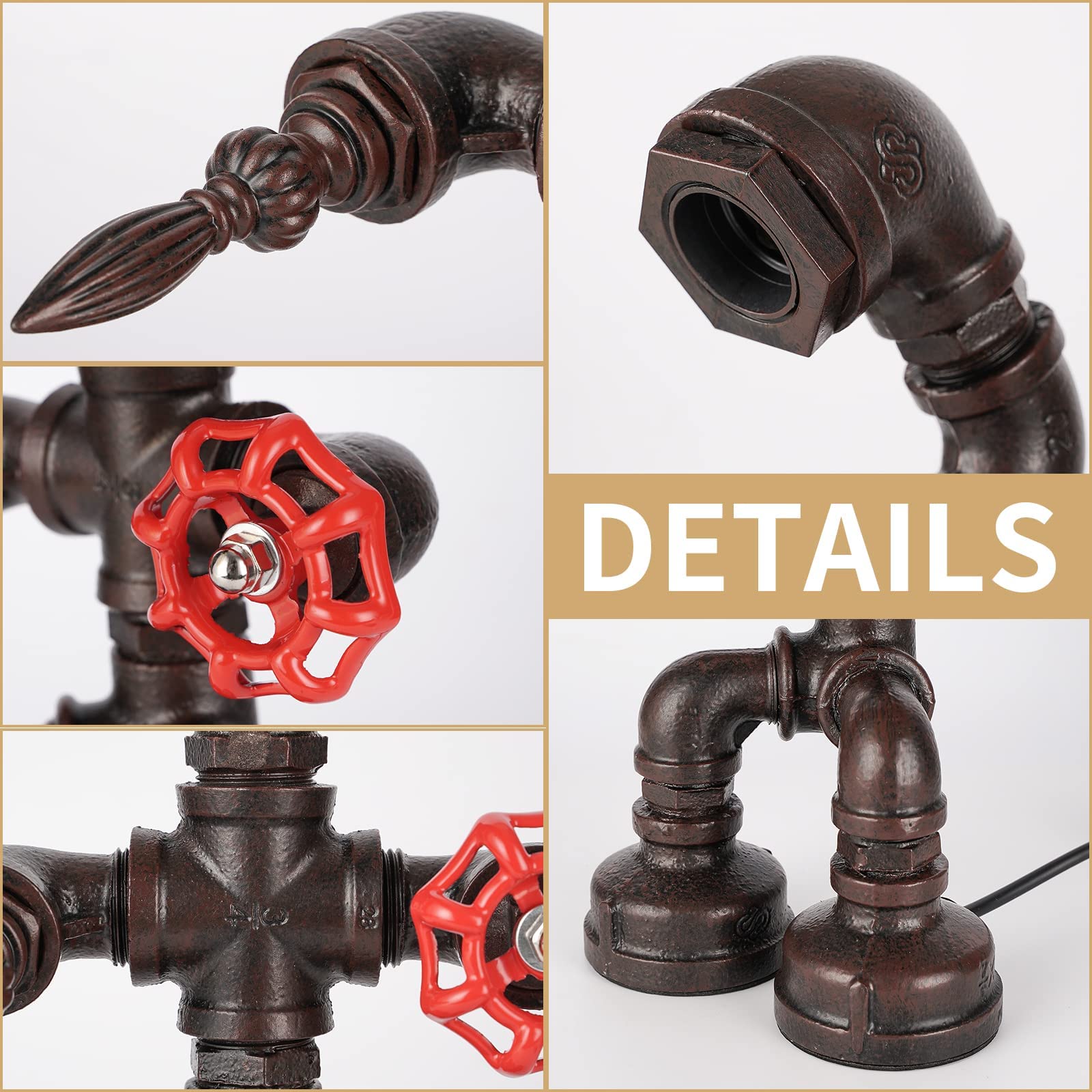 Lámpara Robot Steampunk Metal — Decoración