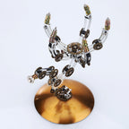 Avispa Steampunk Metal 3D con Base