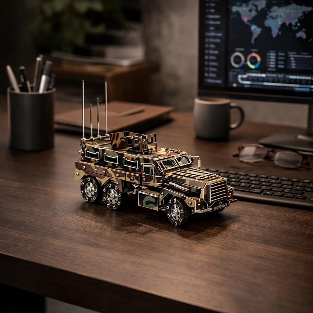 Vehículo Blindado Militar Metal 3D