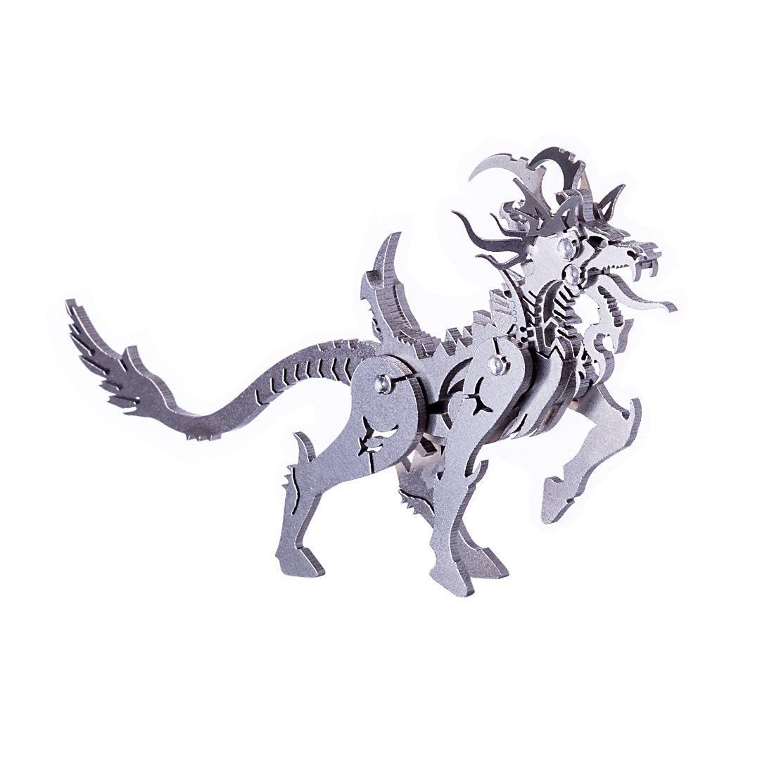 Cabra Unicornio Mecánico Metal 3D