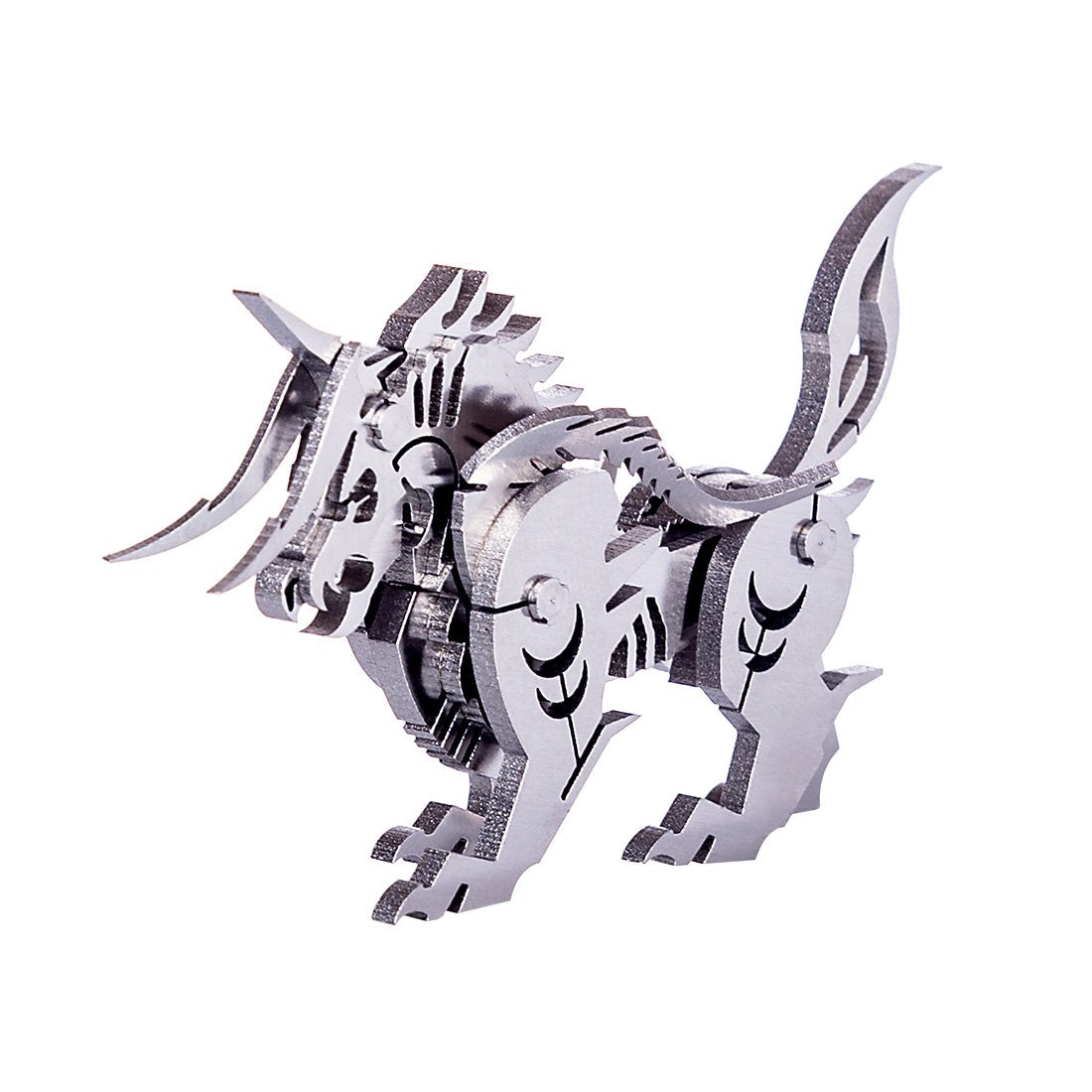 Cabra Unicornio Mecánico Metal 3D